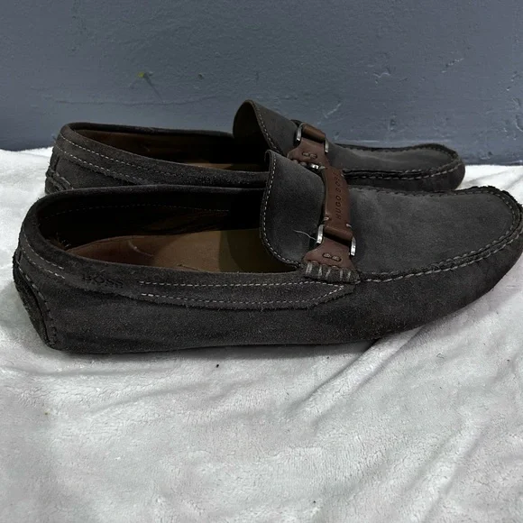 Hugo Boss Suede Driving Shoes - Picture 2 of 2
